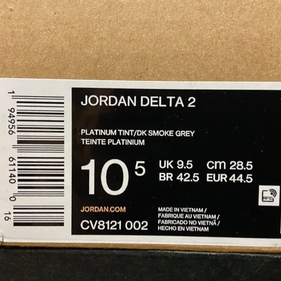 Nike Air Jordan Delta 2 Grape Ice Purple Grey CV8121-002 Basketball Men NEW